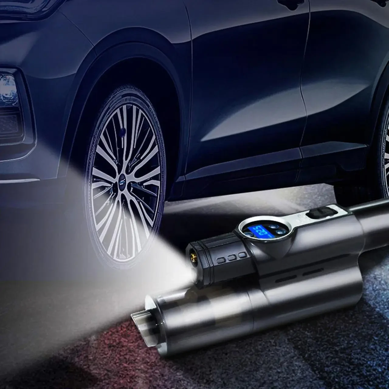 Пилосос автомобільний 4 в 1 Vacuum USB 120 Вт Потужний пилосос із компресором для авто LY-8018 – фото 7