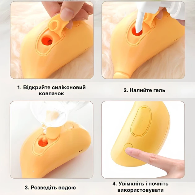 Парова масажна щітка 3 в 1 для собак і котів, для догляду за шерстю + USB зі зволоженням SBC-1 – фото 7