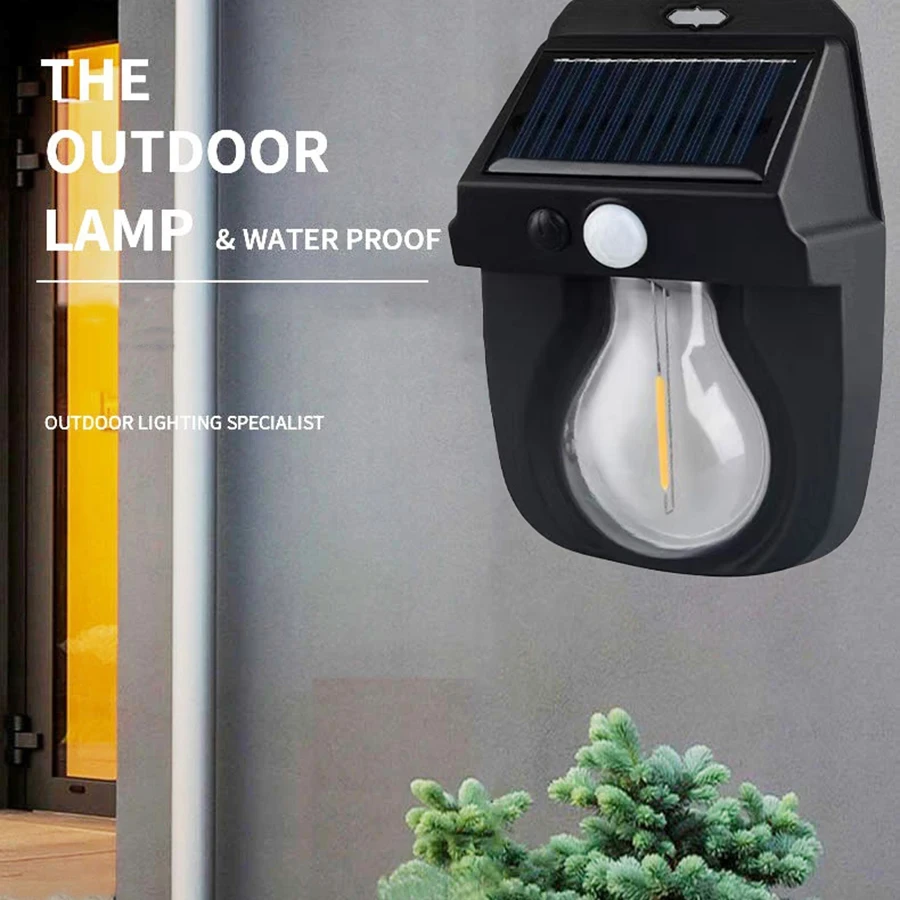 Ліхтар на сонячній батареї з датчиком руху Solar Wall Lamp COBA CL-118 – фото 2