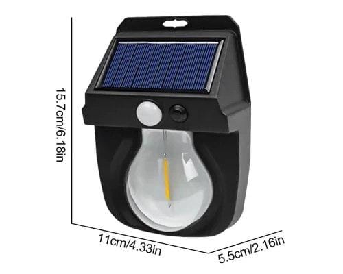Ліхтар на сонячній батареї з датчиком руху Solar Wall Lamp COBA CL-118 – фото 3