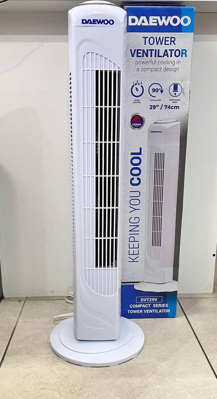 Вентилятор колонний підлоговий Daewoo 50 Вт, побутовий для дому DVT29V – фото 2