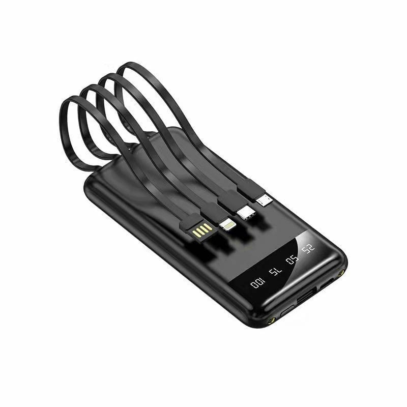 Повербанк KT T51X 50000mAh з набором зарядних кабелів Чорний – фото 2