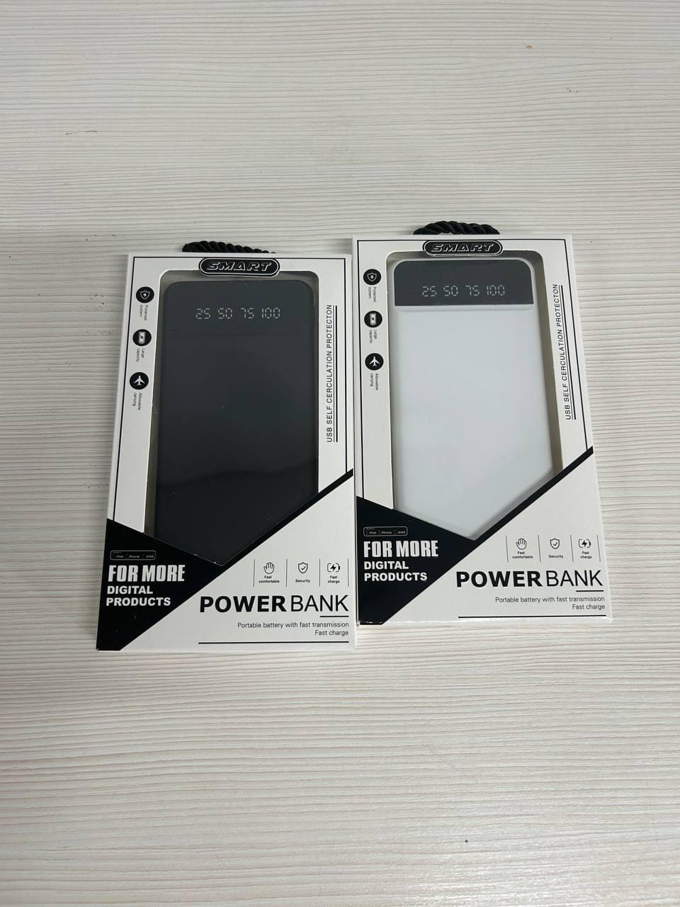 Повербанк KJ-P16 50000 mAh 5 В з ліхтариком портативний зарядний пристрій 20000mAh Чорний – фото 9