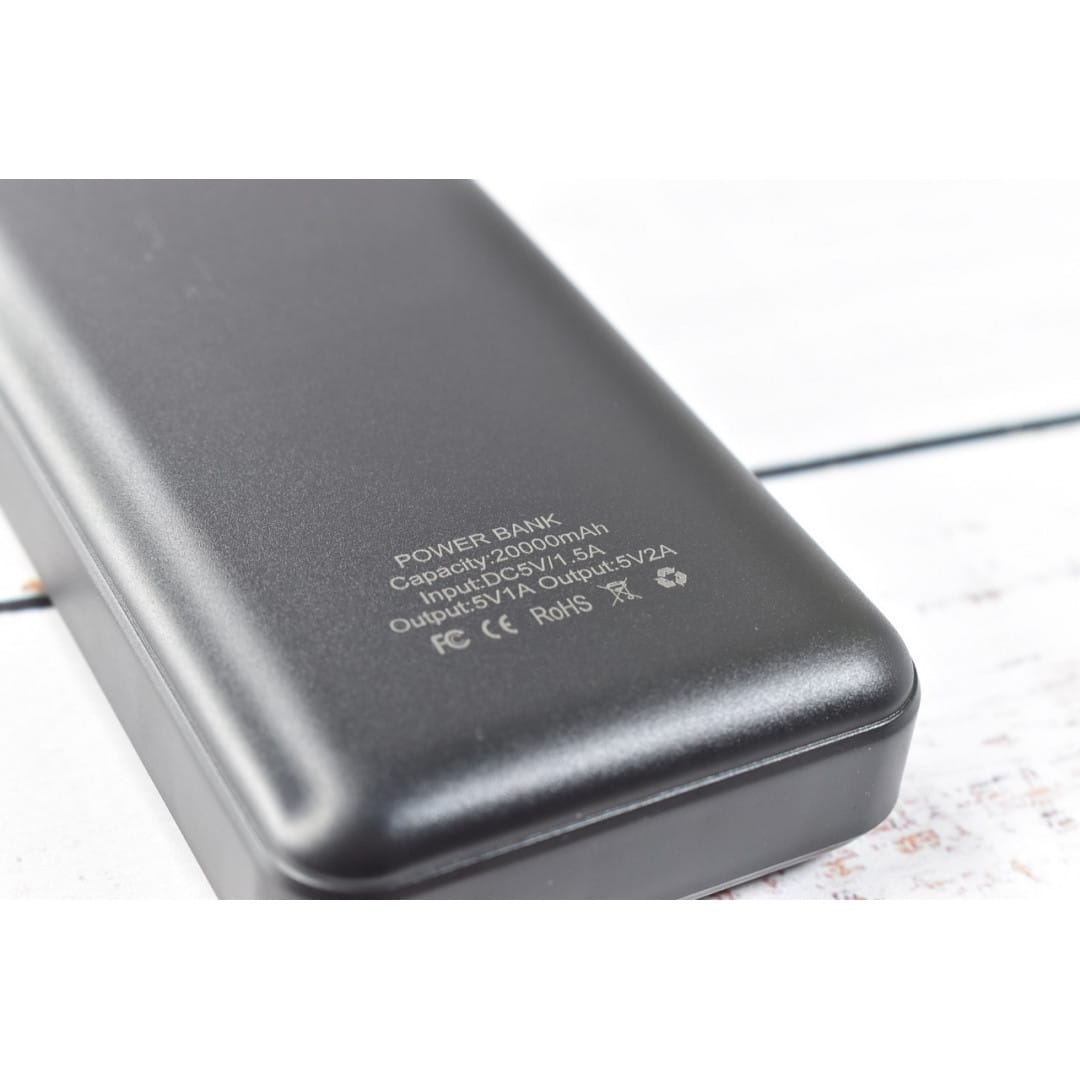 Повербанк KJ-P16 50000 mAh 5 В з ліхтариком портативний зарядний пристрій 20000mAh Чорний – фото 4
