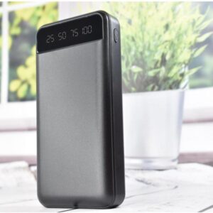 Повербанк KJ-P16 50000 mAh 5 В з ліхтариком портативний зарядний пристрій 20000mAh Чорний