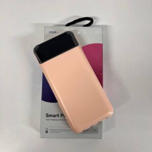 Повербанк із вбудованими кабелями KT T51X 10000mAh Персиковий