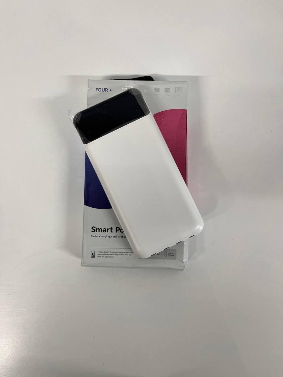 Повербанк KT T51X 50000mAh з 4 кабелями і 2 USB-портами Білий – фото 1