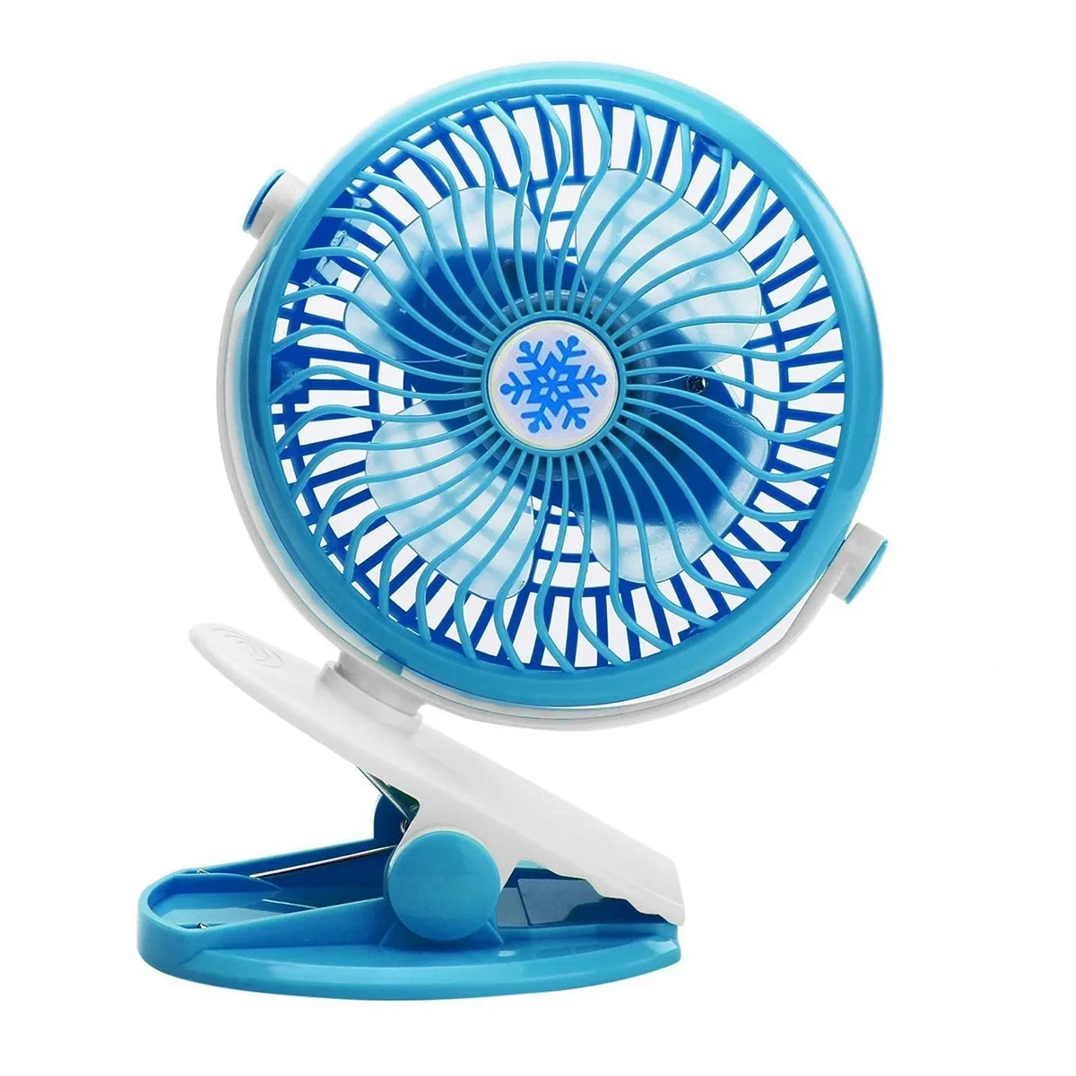 Портативний настільний мінівентилятор Moltis на прищіпці Mini Fan WX 6503 ABS-пластик Blue – фото 2