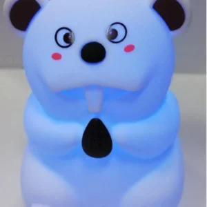 Силіконовий нічник Бобер 7 LED кольорів USB нічник-світильник