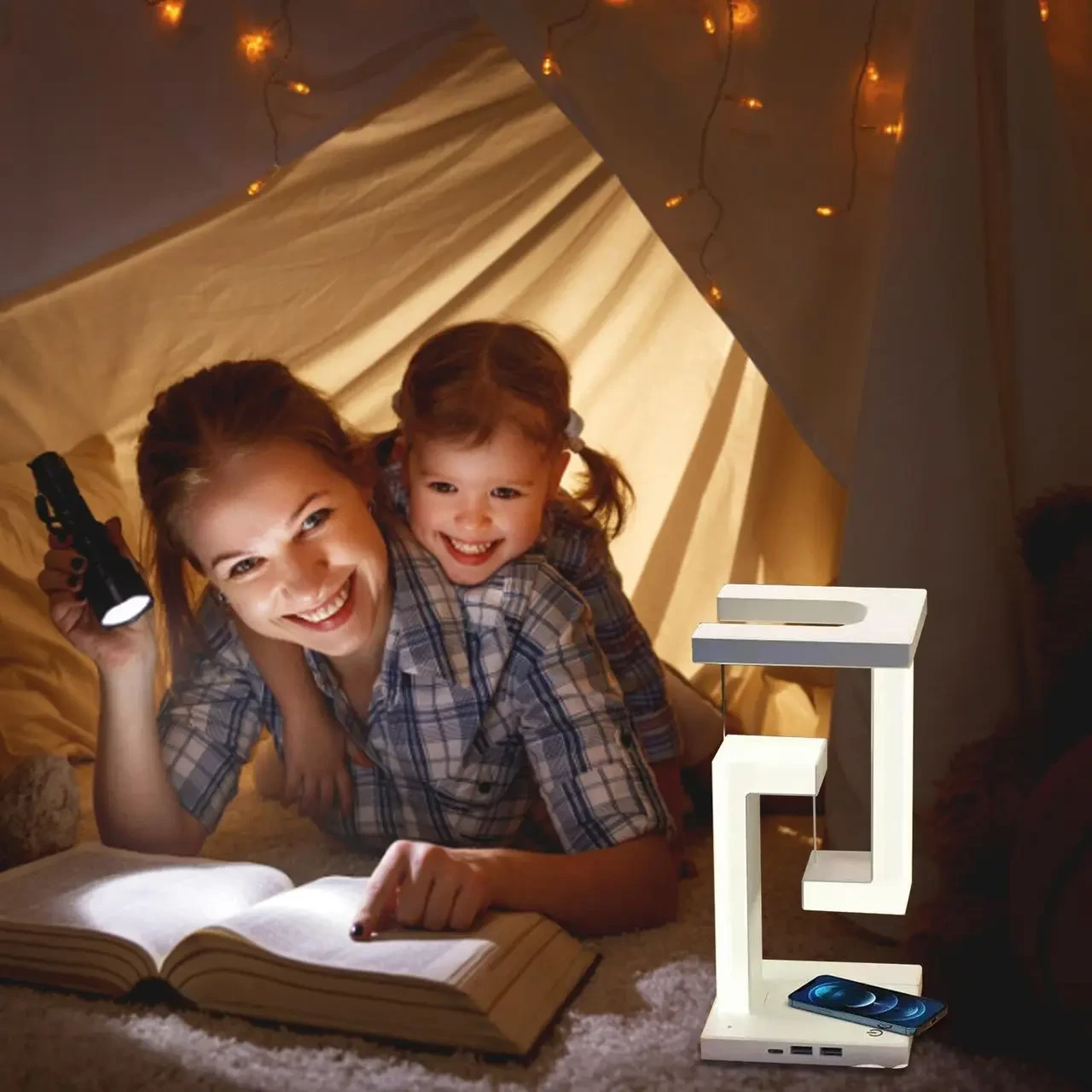 Лампа-нічник з бездротовою зарядкою ANTI-GRAVITY WIRELESS 10W – фото 2