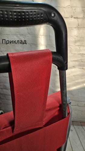 Господарська сумка для покупок на коліщатках із ручкою. Червоний, синій, жовтогарячийSKK-01 (46*27*18) – фото 1