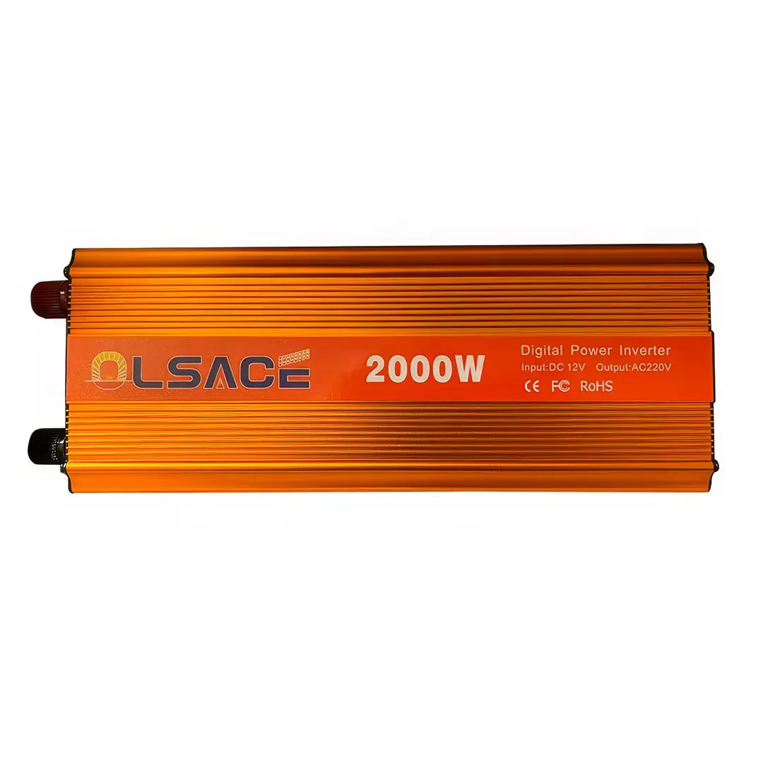 Перетворювач напруги інвертор OLSACE 2000W 12-220V Power Inverter Автомобільний перетворювач – фото 1
