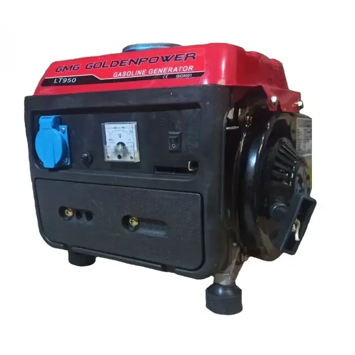 Двотактний бензиновий генератор портативний GoldenPower 650 Вт LT950, 0.72 кВт однофазний електрогенератор – фото 1