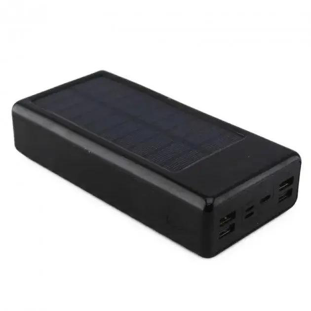 Потужний портативний Powerbank UKC 8058 Solar Charger 60 000MAh, із сонячною панеллю, кабелями та ліхтариком – фото 6