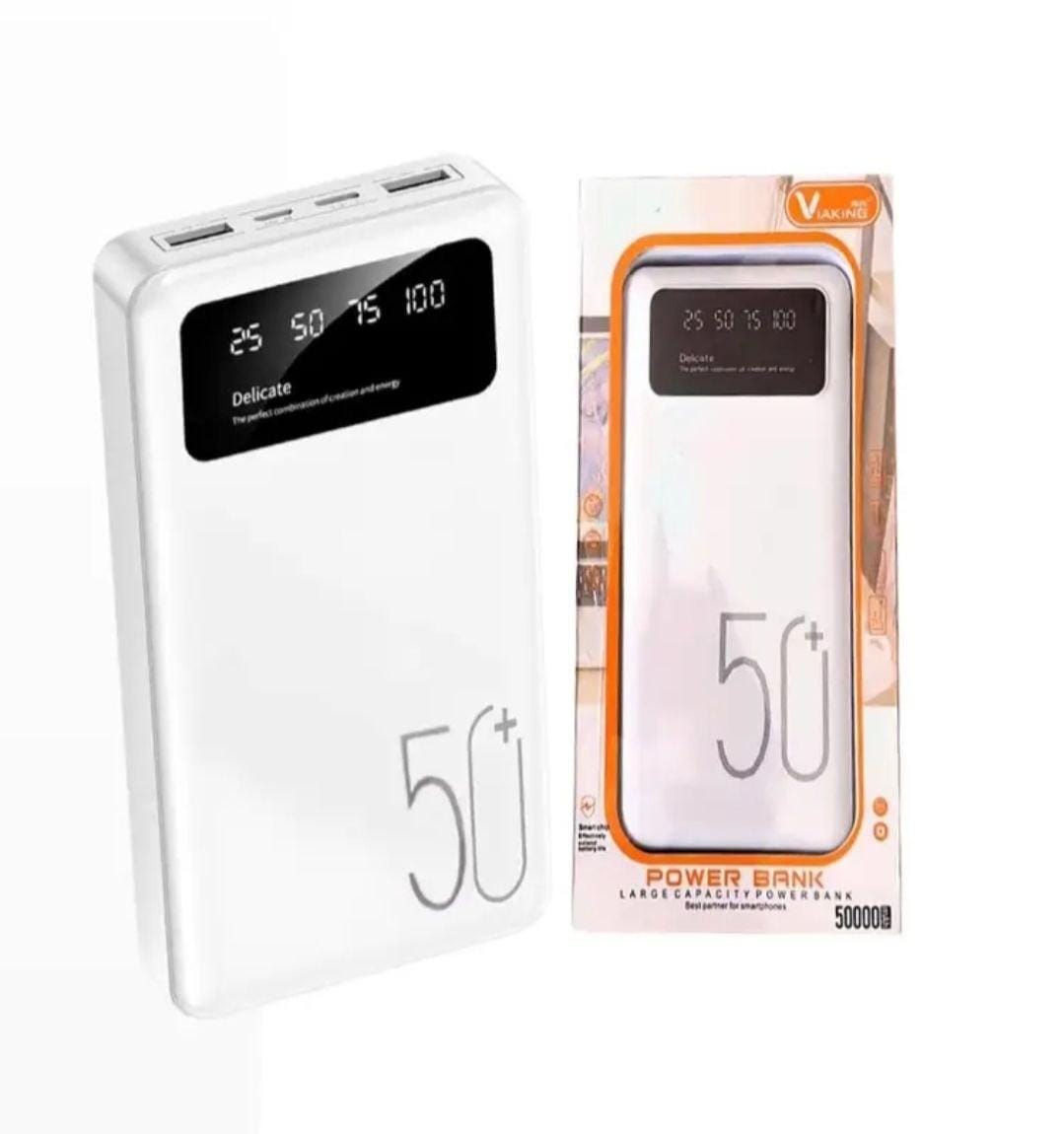 Зарядний пристрій Power Bank Viaking N5 50000 mAh. повербанк з дисплеєм і ліхтариком – фото 3