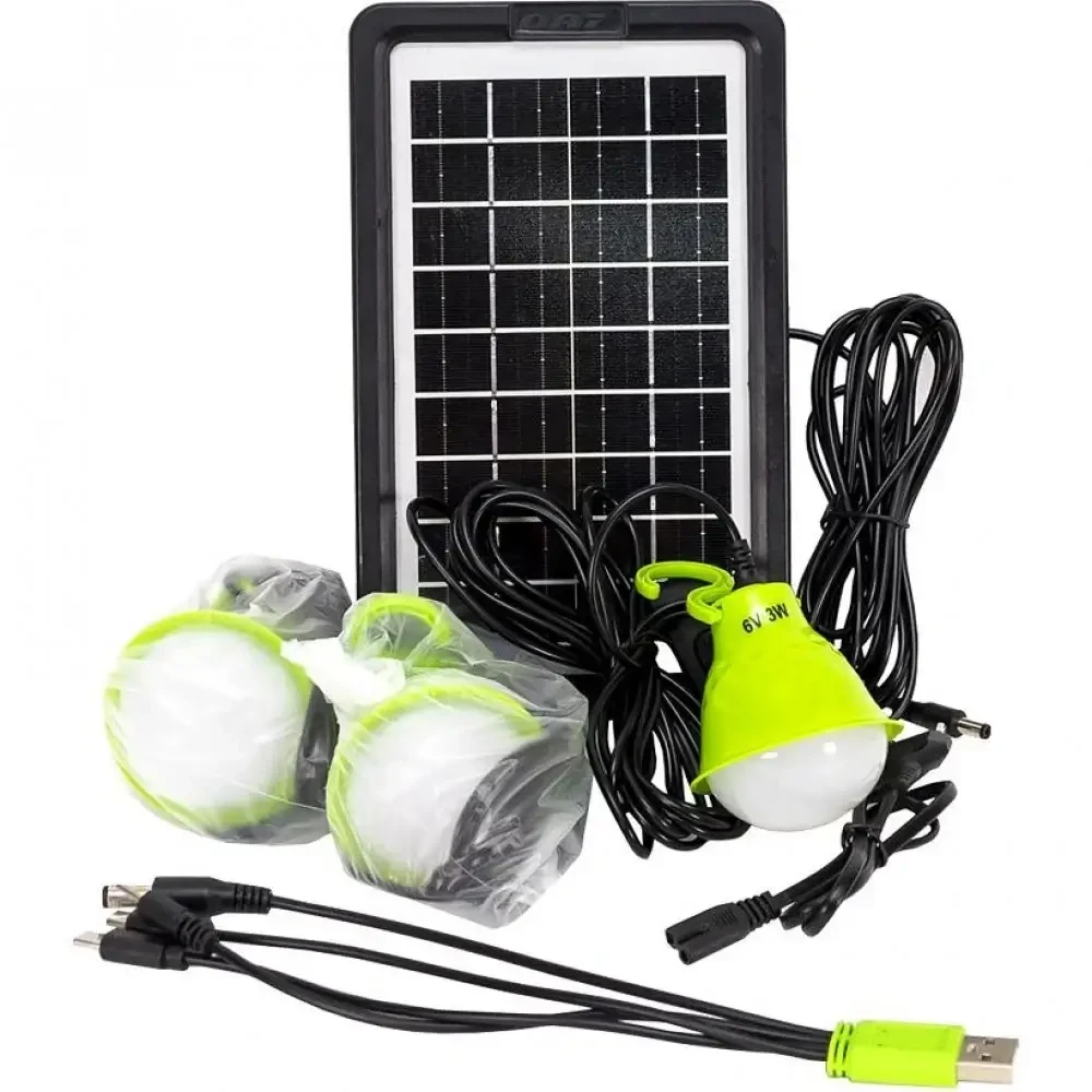 Портативна автономна сонячна система Solar Light DT-9006 переносний ліхтар із сонячною панеллю – фото 3