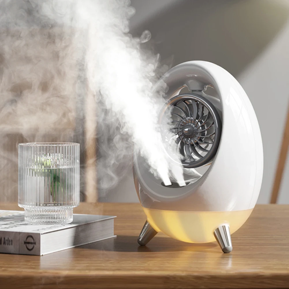 Портативний вентилятор USB з водяним охолодженням, розпилювач, нічник Air Cooler 657, зволожувач – фото 4