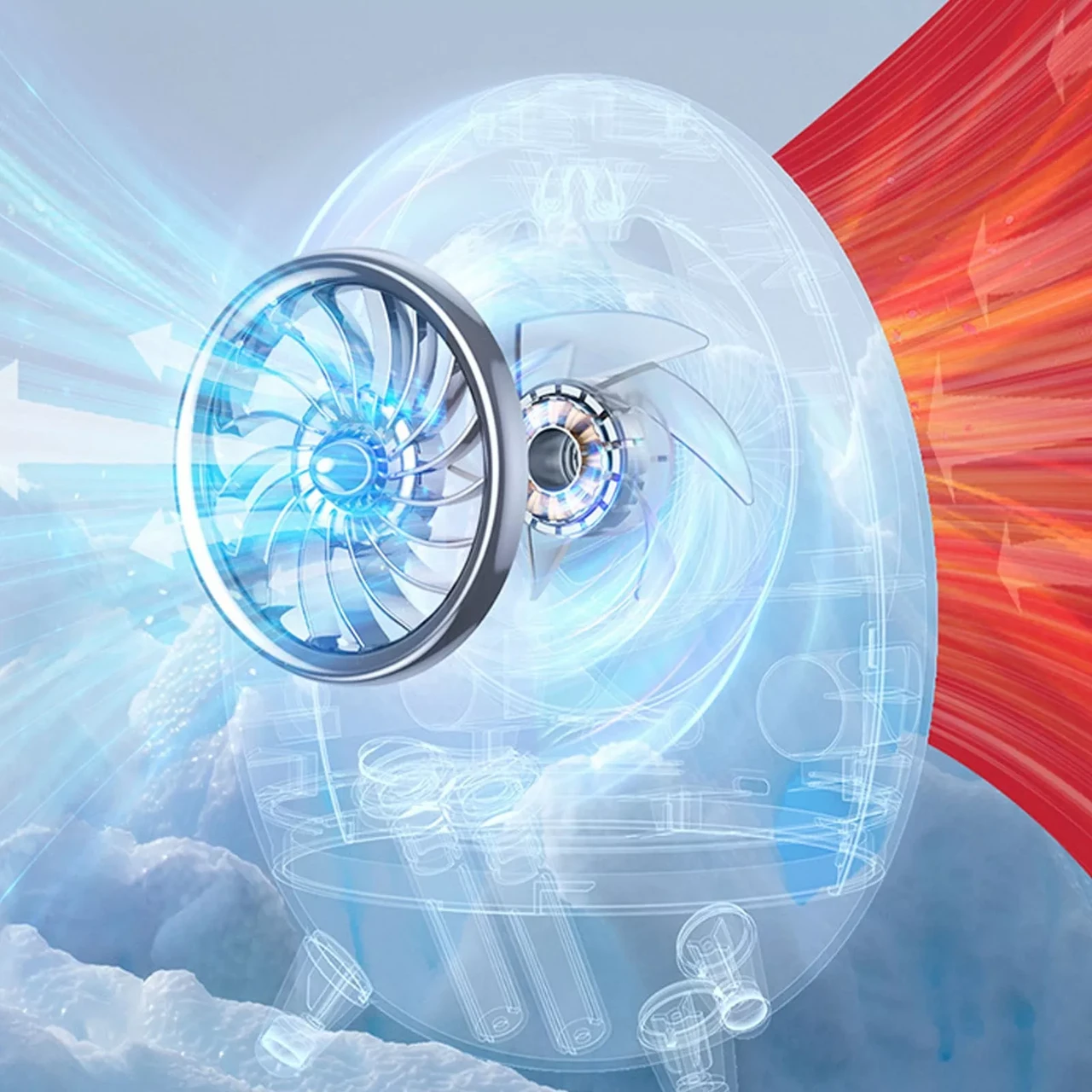 Портативний вентилятор USB з водяним охолодженням, розпилювач, нічник Air Cooler 657, зволожувач – фото 9