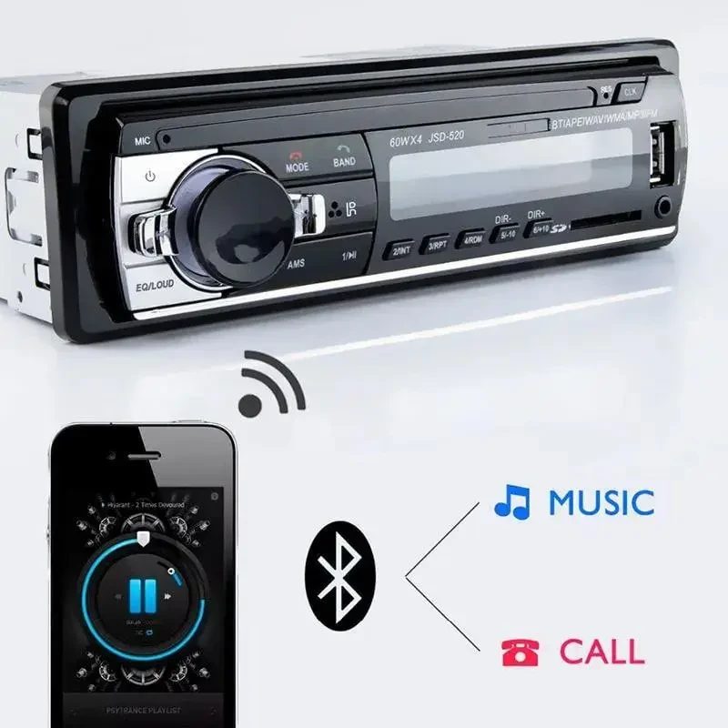 Автомагнітола з чистим звуком з USB і BLUETOOTH, акустика в автомобіль – фото 4
