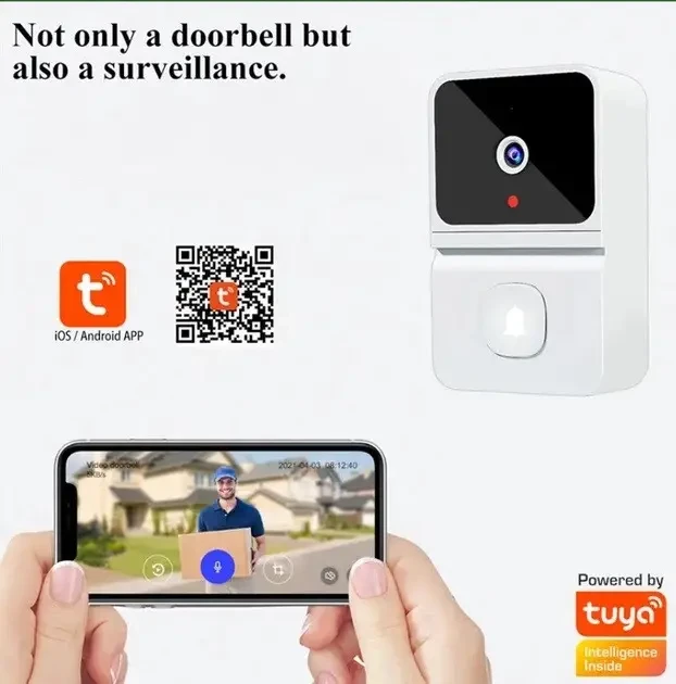 Бездротовий дверний відеодзвінок Wi-Fi Smart Doorbell M6 – фото 2