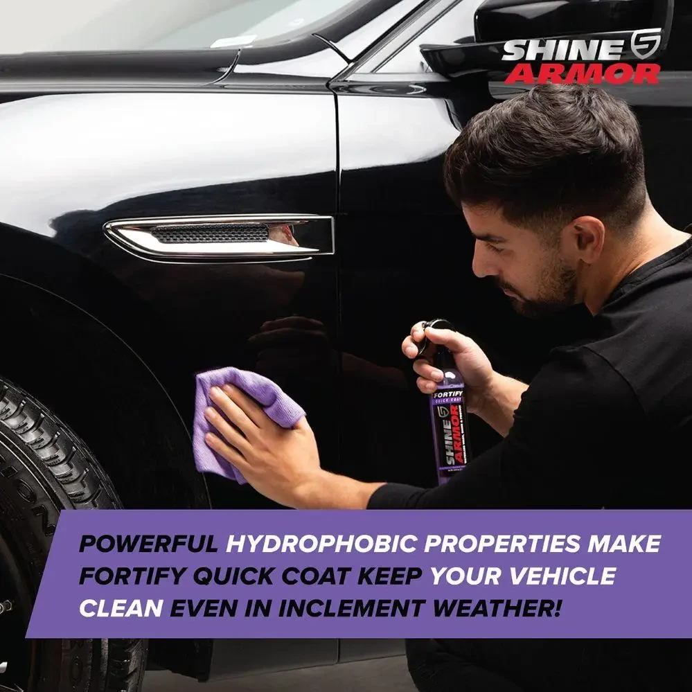 Поліроль для видалення подряпин із кузова авто Shine Armor спрей для блиску та захисту автомобіля – фото 8
