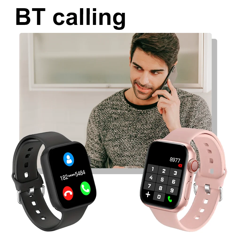 Смарт-годинник LAXASFIT S9 Pro із сенсорним екраном і Bluetooth, водонепроникний, Чорний – фото 2