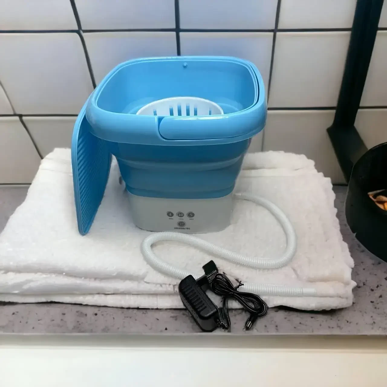 Складана міністиральна машина СИНЯ переносна до 2,5 кг Folding Washing Machine Пральна машина – фото 2