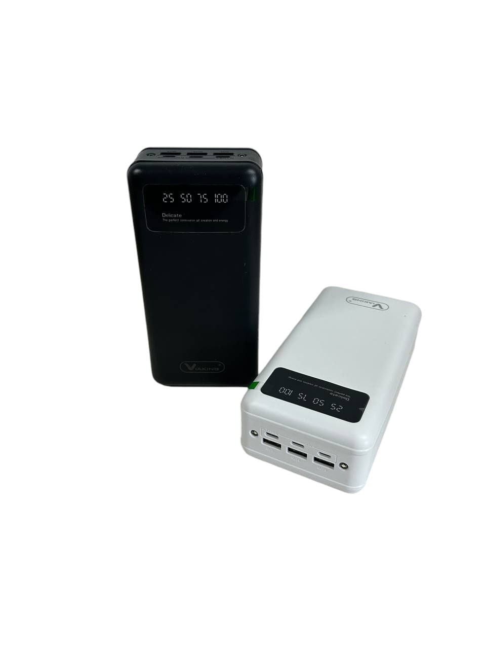 Повербанк power bank Viaking 50000 mAh YM-500 Ліхтар 4 USB-порти, дисплей, Powerbank Чорний – фото 2