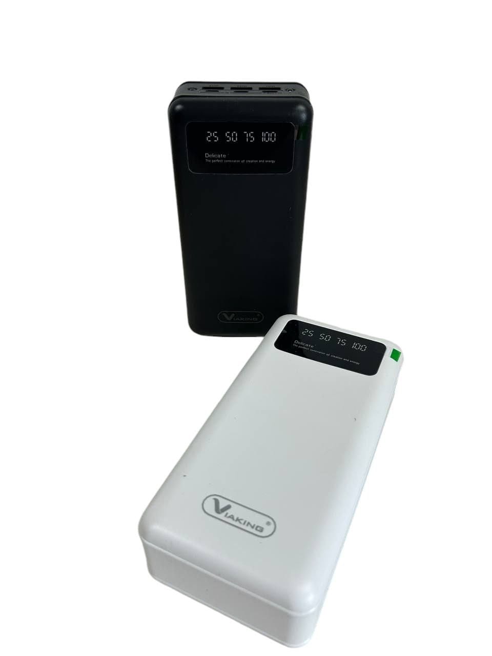 Повербанк power bank Viaking 50000 mAh YM-500 Ліхтар 4 USB-порти, дисплей, Powerbank Чорний – фото 4