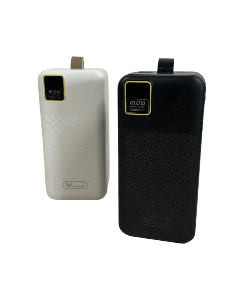 Стильний Mobile power bank 50000 mAh QC-Q25 з LCD-дисплей Білий – фото 3