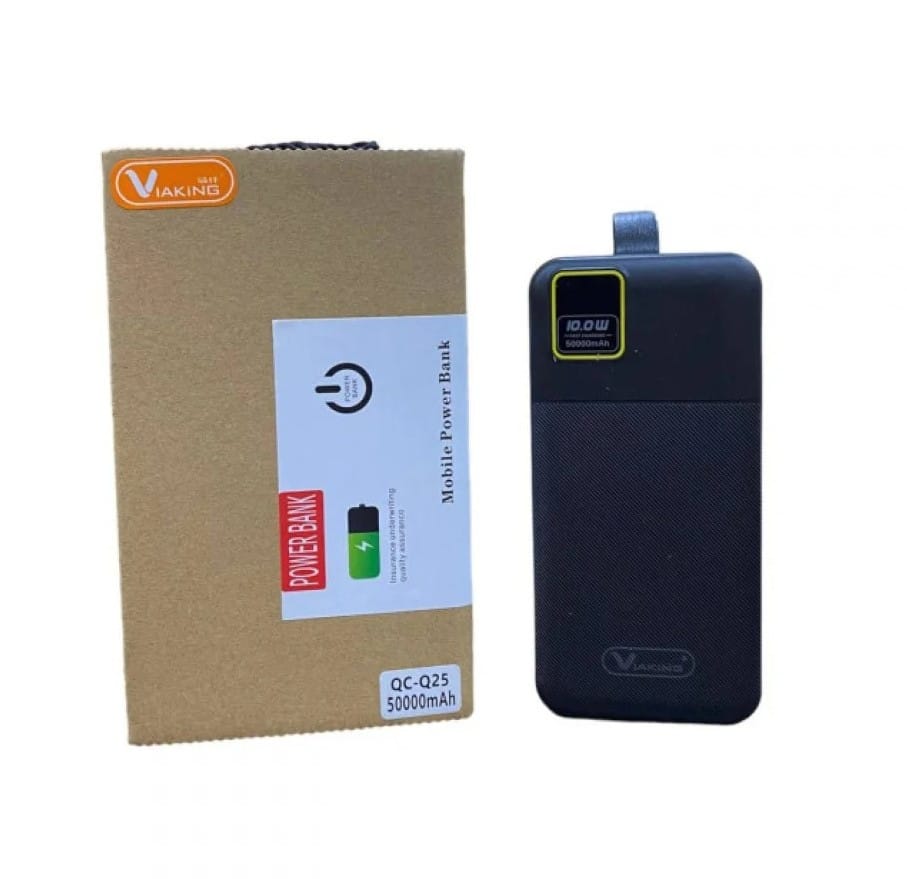 Портативний зарядний пристрій Power Bank ViaKing QC-Q25 50000 mAh, Чорний – фото 1
