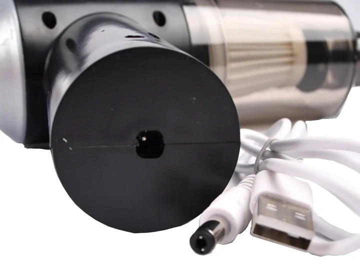 Автомобільний вакуумний пилосос на акумуляторі 2 в 1 Supretto Чорний – фото 3