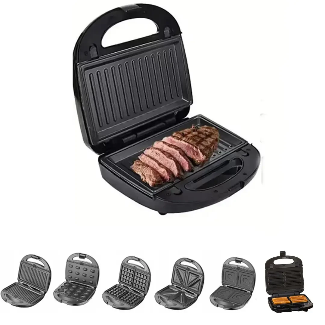 Мультимейкер Сендвічниця зі знімними формами 6 в 1 Opera OP-909 на 2500 Вт – фото 2