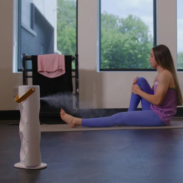 Вентилятор настільний подвійний з охолодженням Double-ended Spray Fan LED-підсвітка 3 швидкості пульт – фото 5