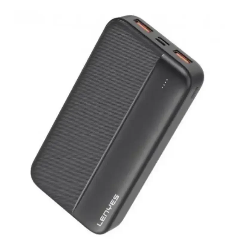 Зовнішній акумулятор Power bank 20000 mAh з USB, Lenyes PX263, Повербанк зі швидким заряджанням – фото 3