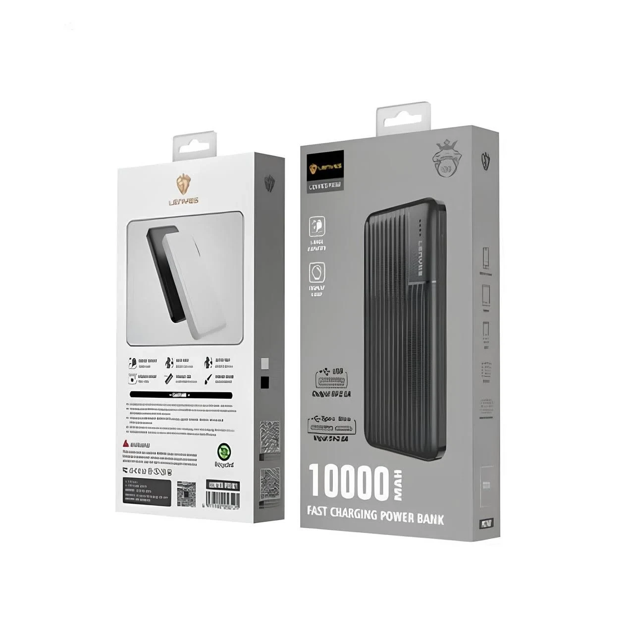 Зовнішній акумулятор PowerBank 10000 mAh, LENYES PX161 / Портативний акумулятор / Повербанк для телефона / УМБ – фото 7