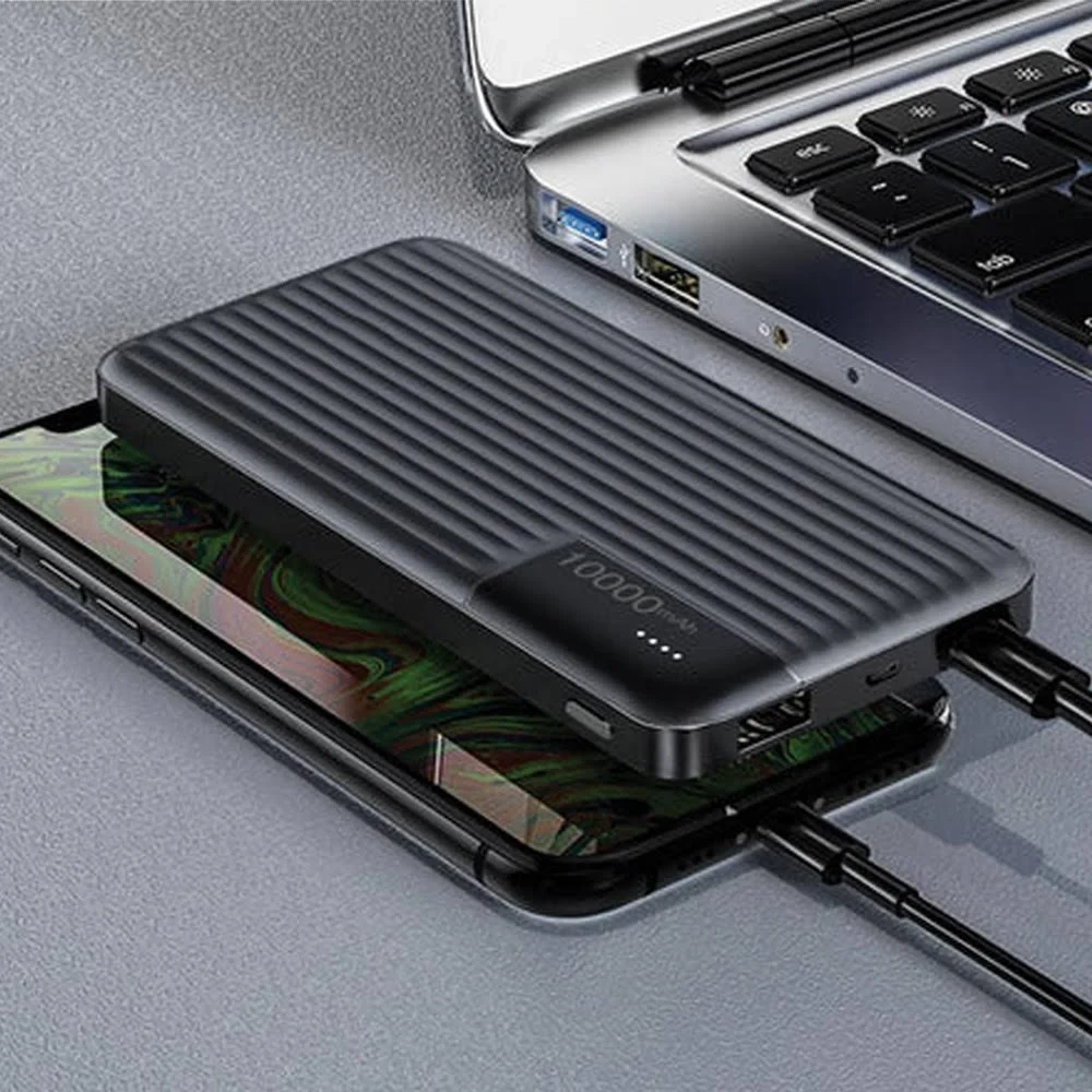 Зовнішній акумулятор PowerBank 10000 mAh, LENYES PX161 / Портативний акумулятор / Повербанк для телефона / УМБ – фото 5