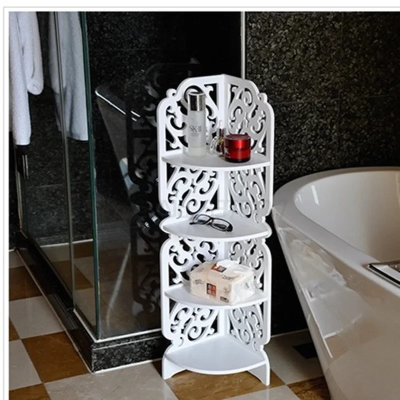 Полиця стелаж пластикова у вану кутова PK-04 (80cm*20cm*20cm) – фото 1