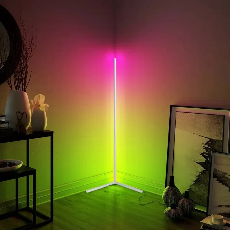 Підлогова лампа 1.4 m для спальні RGB світлодіодна Підлогова Лампа для спальні, HA-10 – фото 4