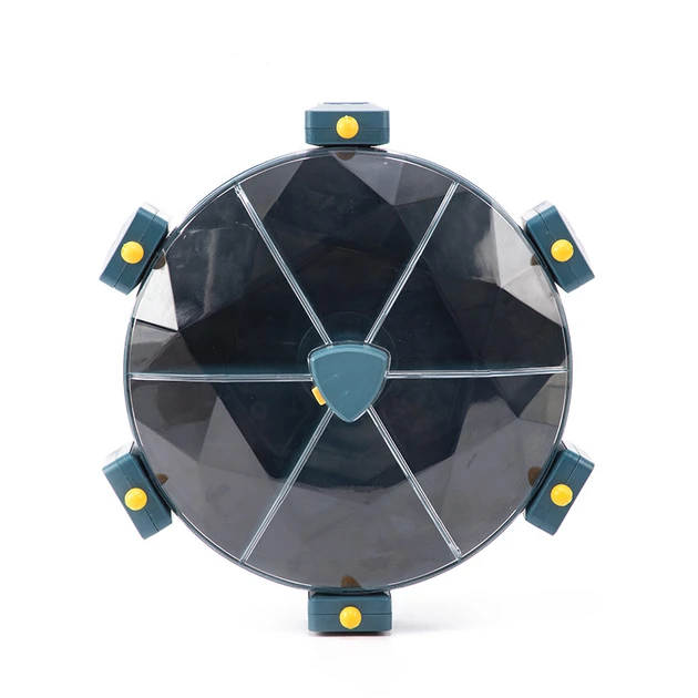 Карусель для зерен настінна з обертанням 360° Kitchen Storage Box 6-in-1 кухонний набір для круп із кріпленням – фото 7