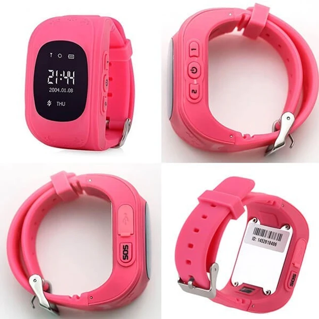 Дитячий смарт-годинник Smart Baby Watch Q50 з GPS-трекером Рожевий – фото 1