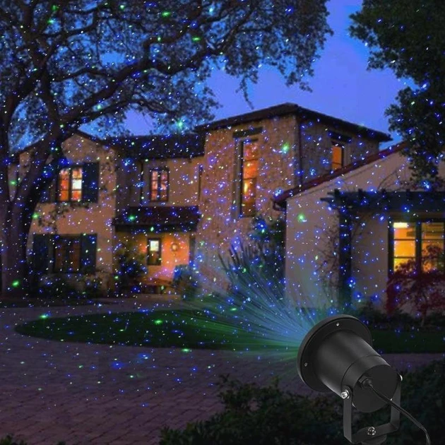 Лазерний проєктор — гірлянда на будинок STAR SHOWER Laser Light святкове освітлення рухомі точки – фото 5