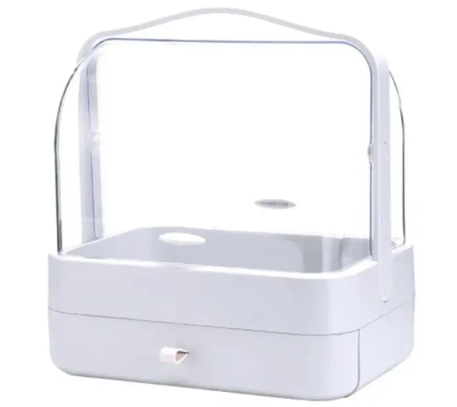 Організатор для косметики 2 секції YM206 Single Drawer Косметичний органайзер MAS Білий – фото 3