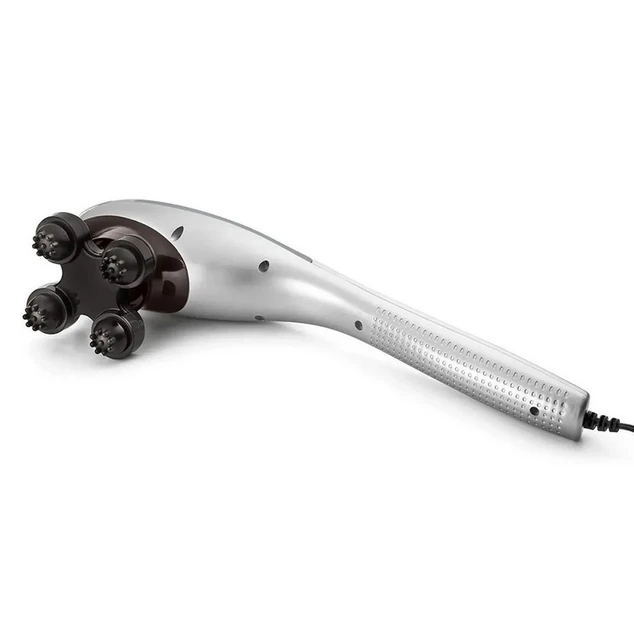 Вібромасажер для спини та тіла Magic Touch massager HSM 50303 4в1 Сірий з насадками – фото 1