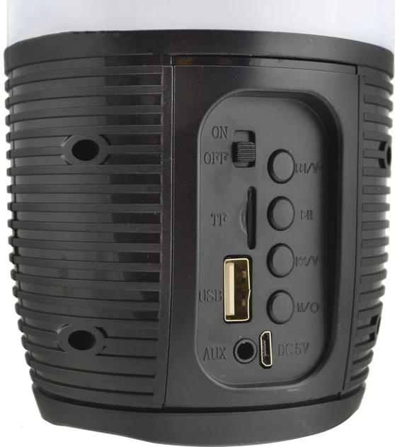Бездротова світна Bluetooth колонка Q690 PULSATION 3 чорна – фото 1