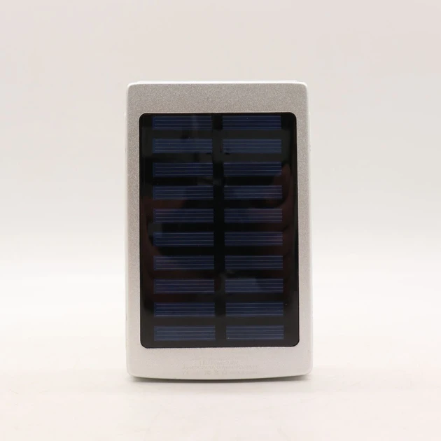 Ударостійкий сонячний повербанк Solar 20000 mAh, Сірий – фото 3