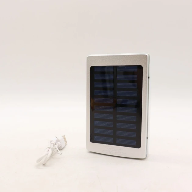 Ударостійкий сонячний повербанк Solar 20000 mAh, Сірий – фото 4