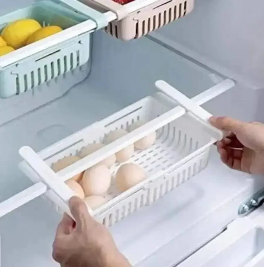 Органайзер на холодильник strechable hanging storage rack, Контейнер для холодильника – фото 2