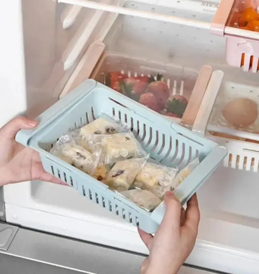 Органайзер на холодильник strechable hanging storage rack, Контейнер для холодильника – фото 3