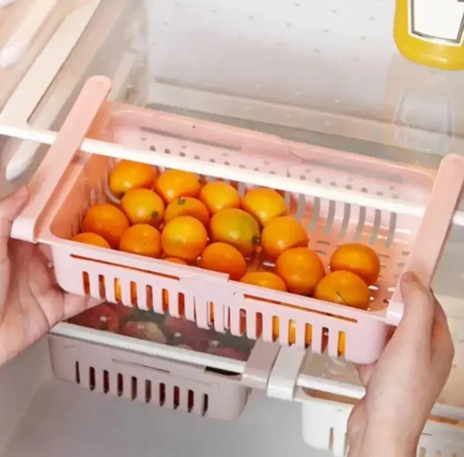 Органайзер на холодильник strechable hanging storage rack, Контейнер для холодильника – фото 4